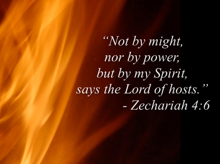 Holy Spirit Not By Might